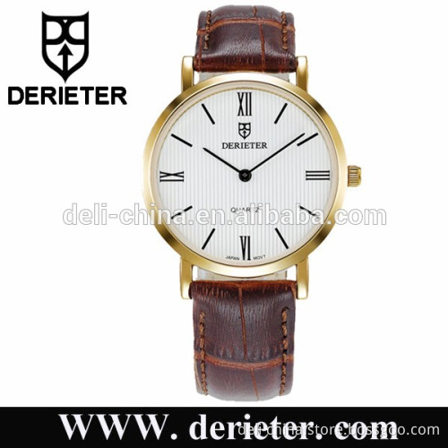 Custom 3ATM Water Resistant Classic Quartz Leather Strap Cheap Stylish Watches